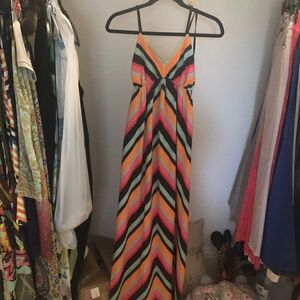 Vici Multicolor Chevron Maxi Dress